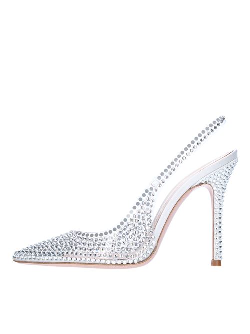 Décolleté slingback in raso jelly e strass GEDEBE | STELLA SLINGBACK 105TRASPARENTE